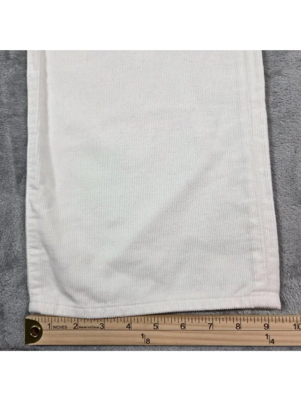 J Crew Loose Straight Corduroy Pants Womens 33 Cream High Rise Preppy NEW